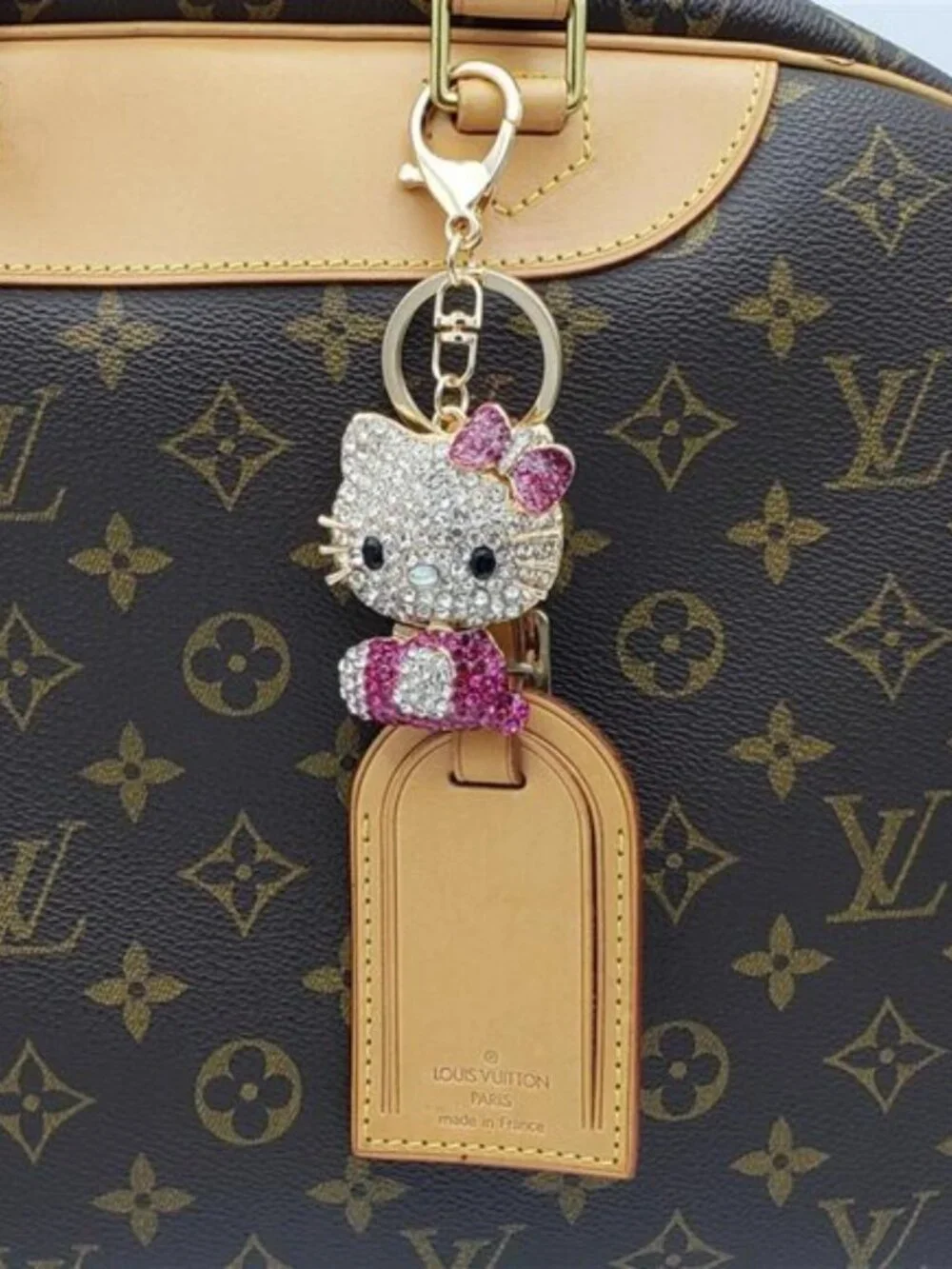 Authentic Louis Vuitton Luggage Nametag with Unbranded Keycharm - Picture 14 of 14